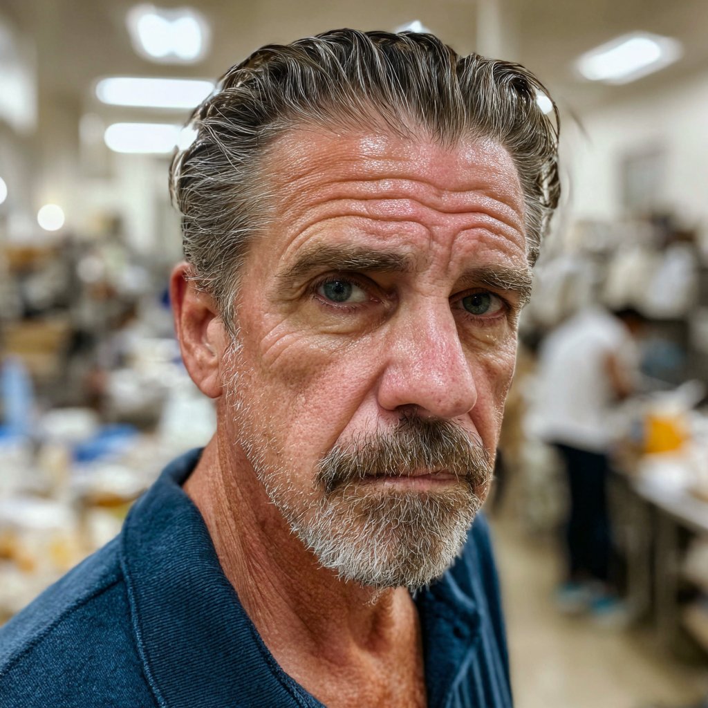 A close-up of a frowning older man | Source: Midjourney