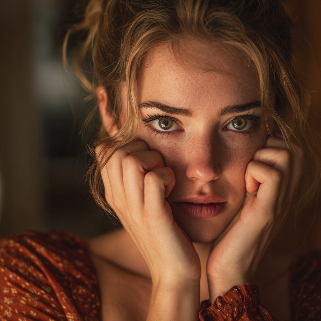 A distressed woman lost in thought | Source: Midjourney