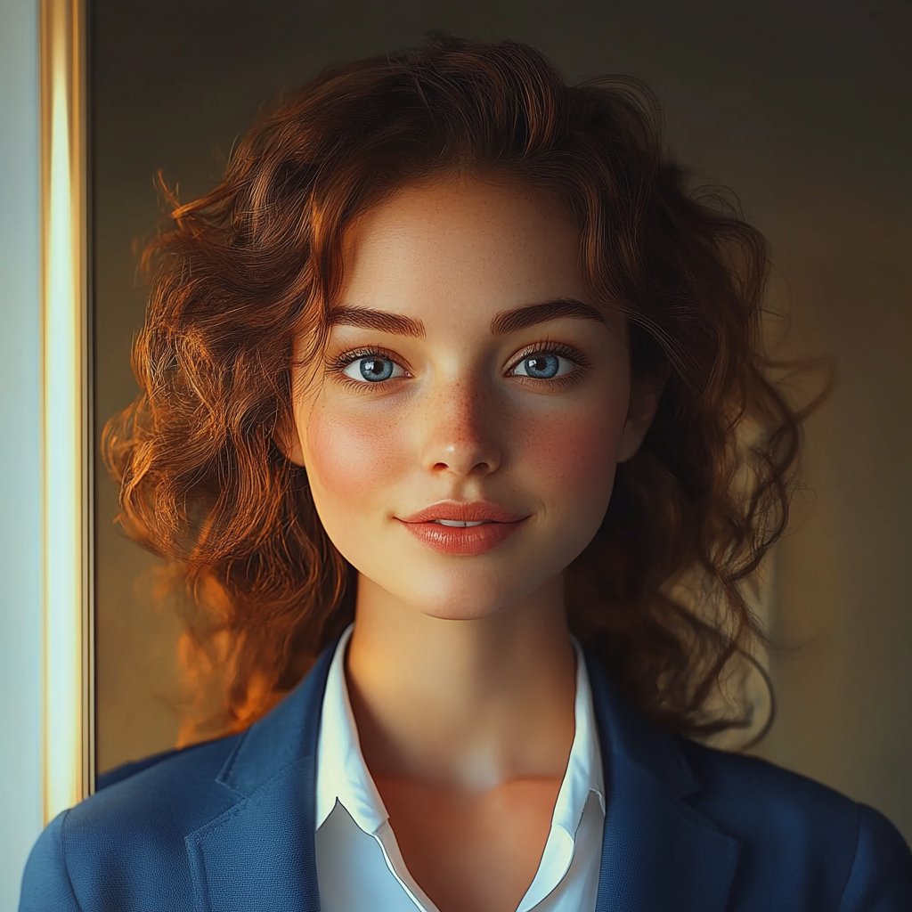 A confident woman smiling | Source: Midjourney