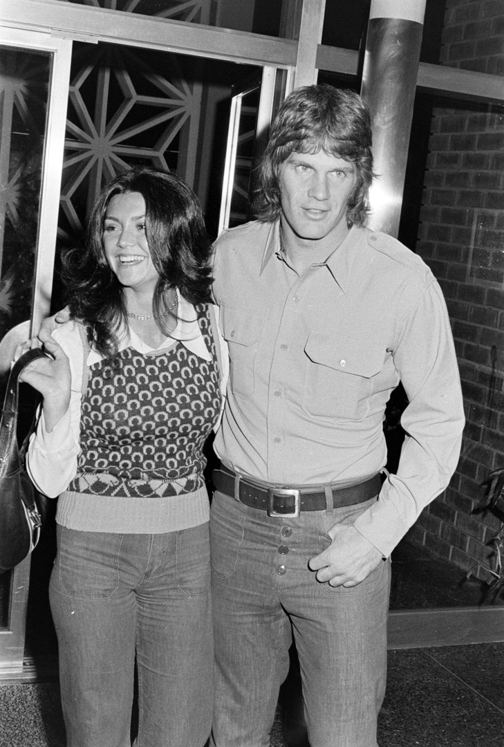 Victoria Principal and Lance Rentzel at a preview screening of 