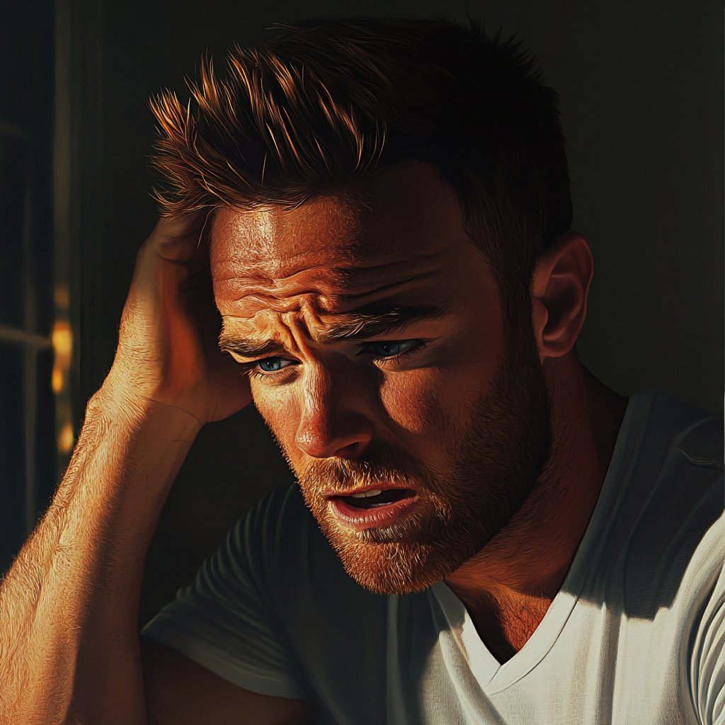 A distressed man | Source: Midjourney