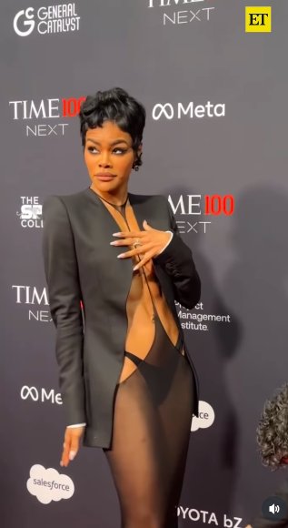 Teyana Taylor striking a playful pose on the carpet. | Source: Instagram/entertainmenttonight