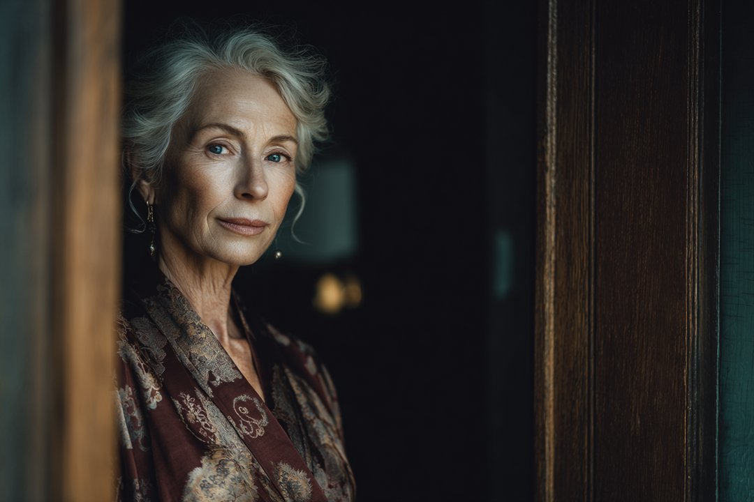 An older woman smiling | Source: Midjourney