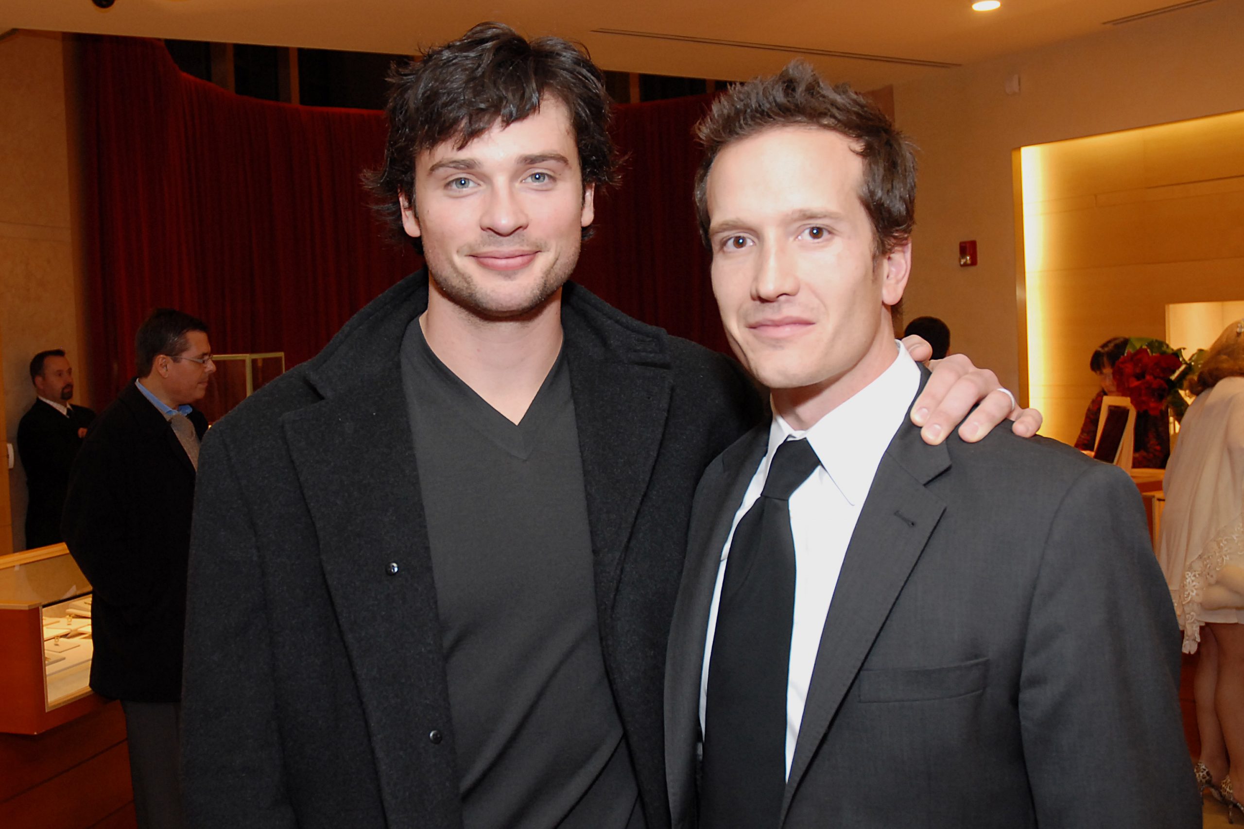 Tom Welling and Paul Jackson at the BVLGARI High Jewelry Holiday on December 11, 2007, in Beverly Hills, California | Source: Getty Images
