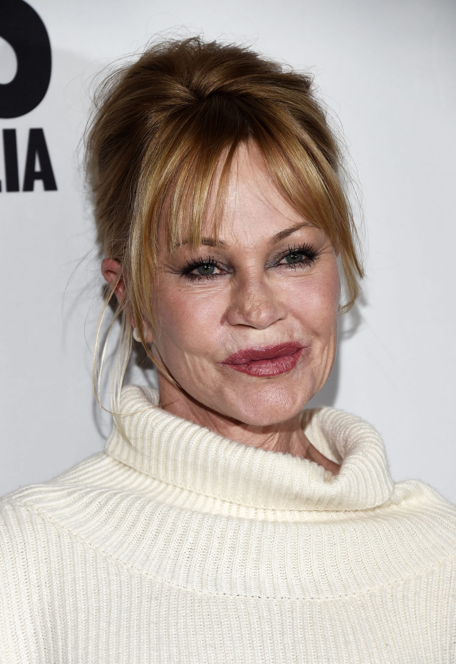 Actress Melanie Griffith arrives at the premiere of Front Row Filmed Entertainment's