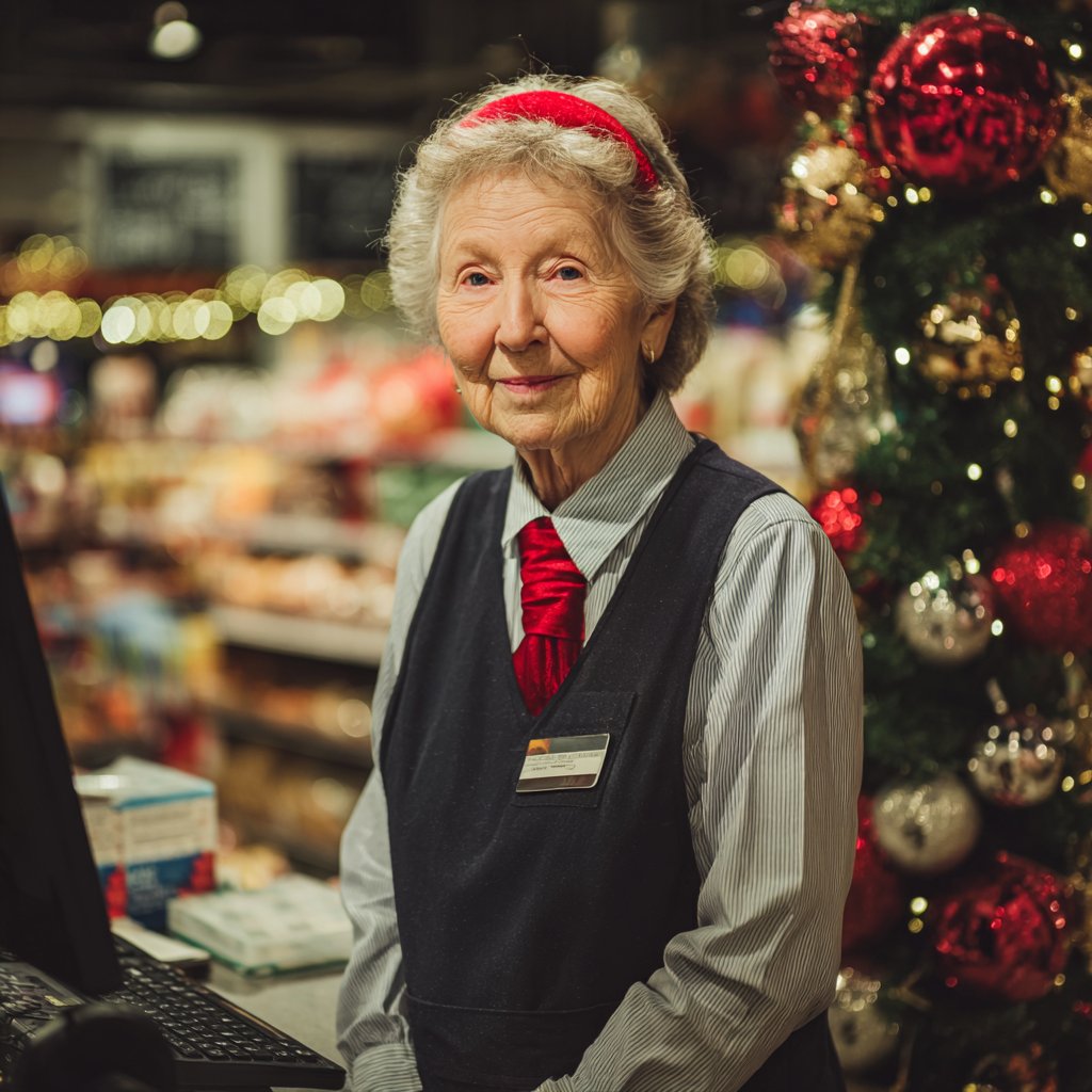 A smiling older woman | Source: Midjourney