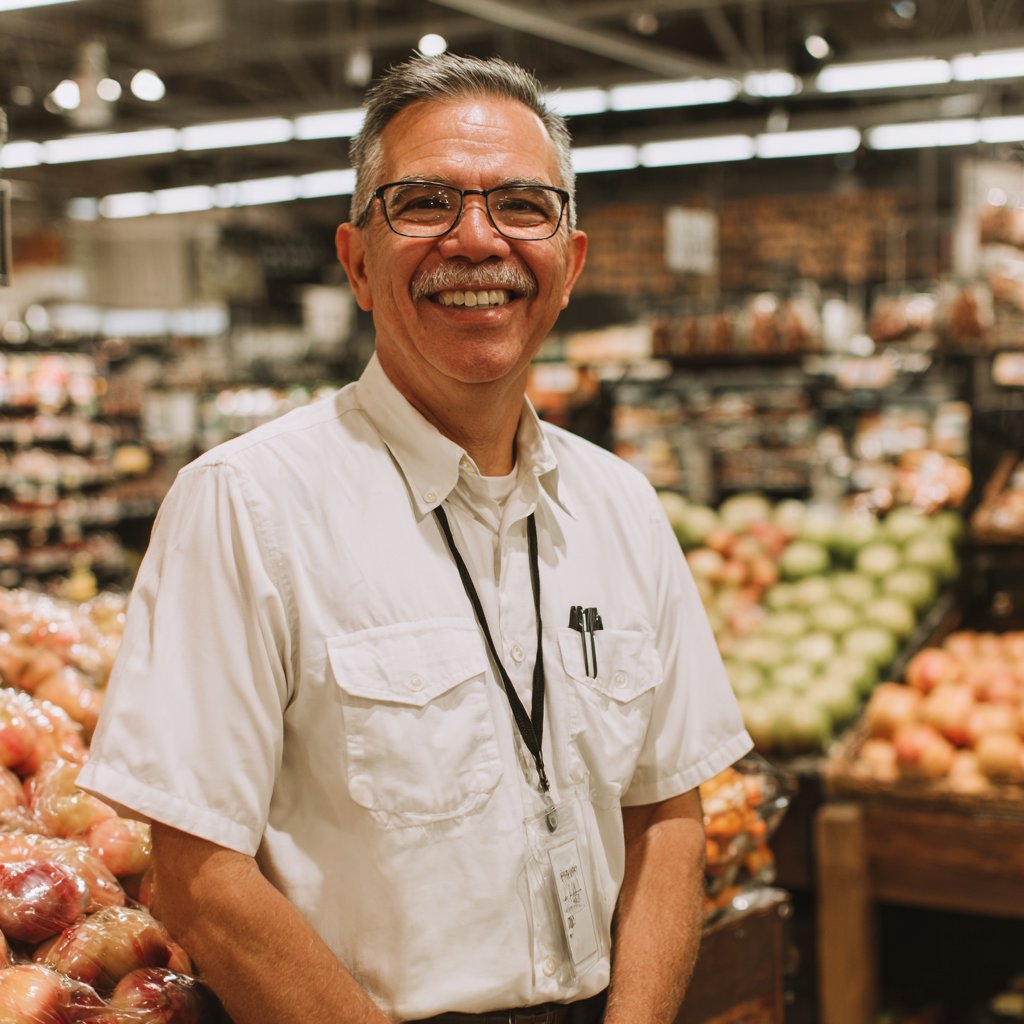 A smiling store manager | Source: Midjourney