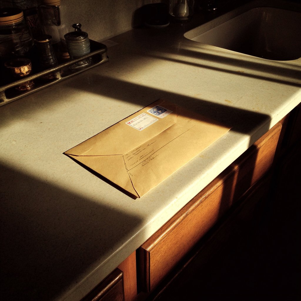 A manila envelope on a table | Source: Midjourney