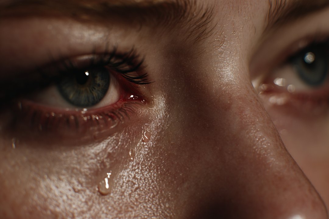 A woman crying | Source: Midjourney
