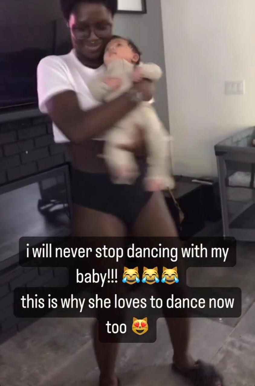 Jodie Turner-Smith shares a playful dance with Juno Jackson | Source: Instagram/jodiesmith