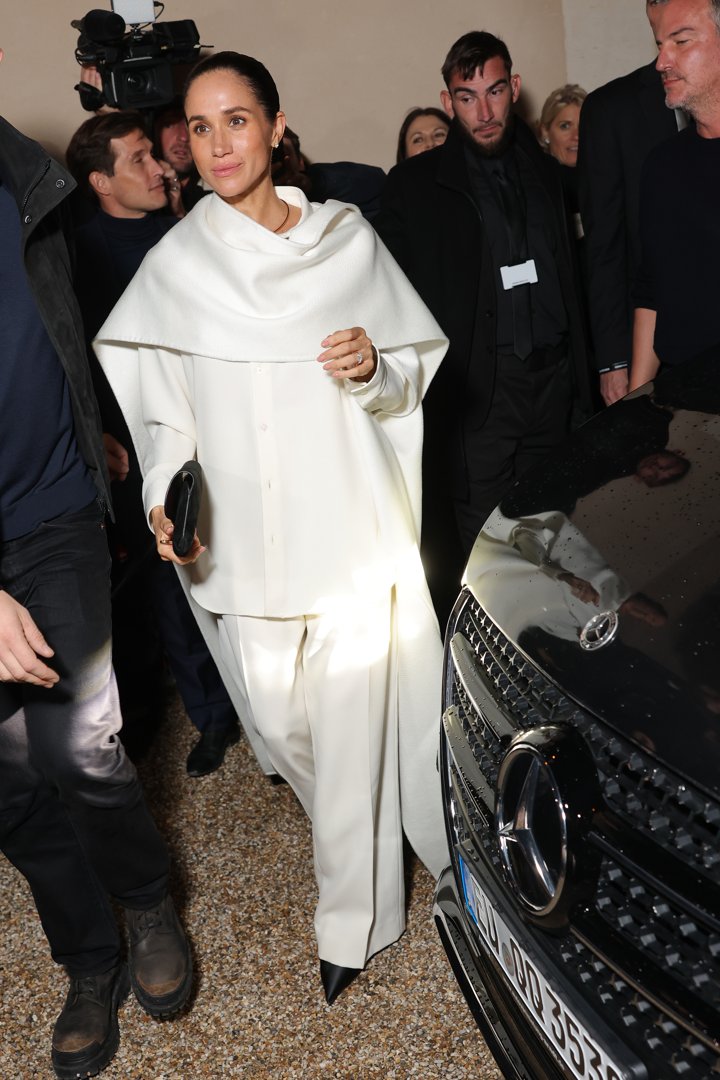 Meghan Markle, Duchess of Sussex attends the Balenciaga Womenswear Spring/Summer 2026 show on October 4, 2025 in France | Source: Getty Images