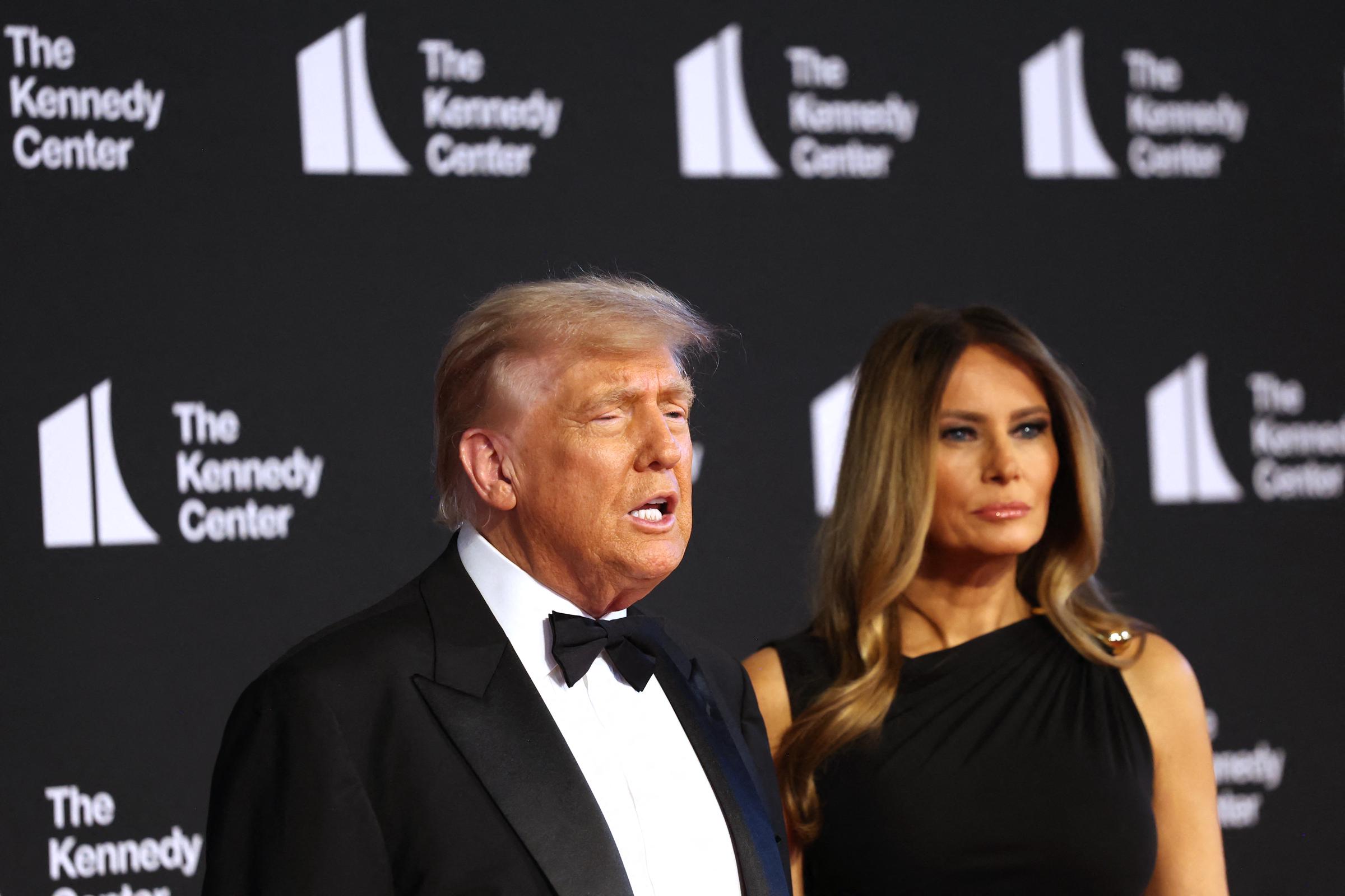 President Trump and First Lady Melania attend