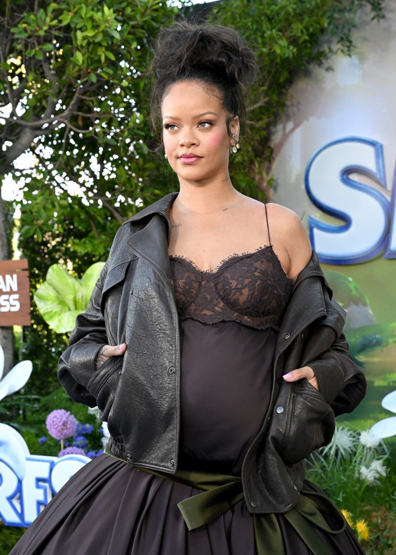 Rihanna at the Los Angeles premiere of ''Smurfs'' at Paramount Pictures Studios in California on July 13, 2025. | Source: Getty Images
