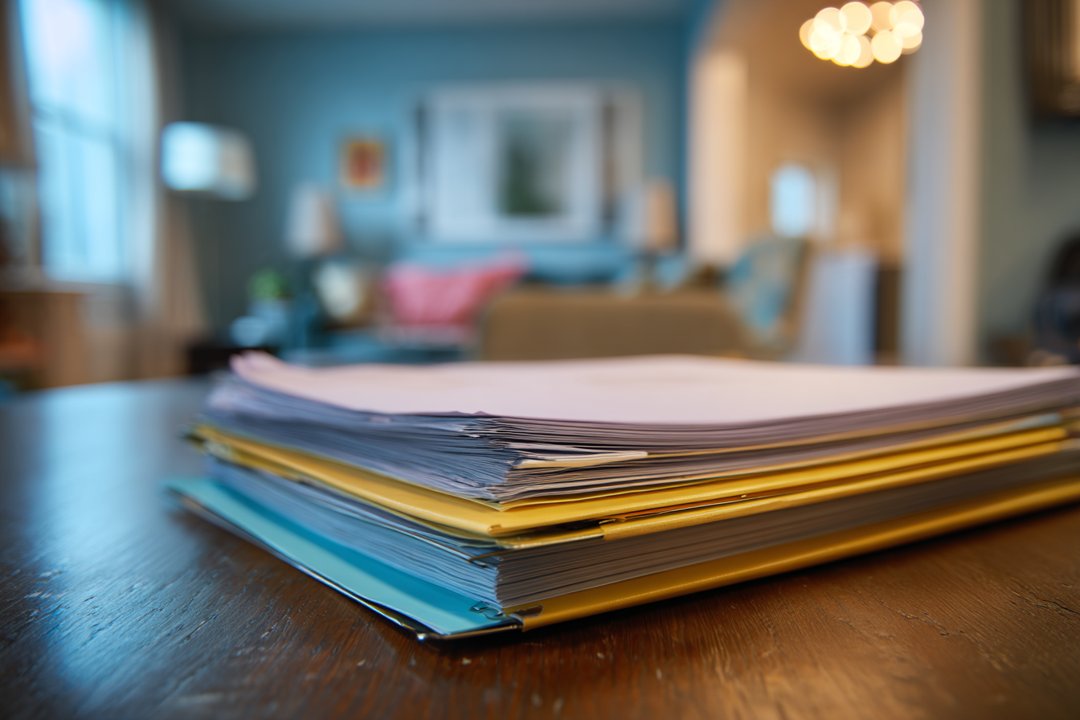 A folder on a table | Source: Midjourney