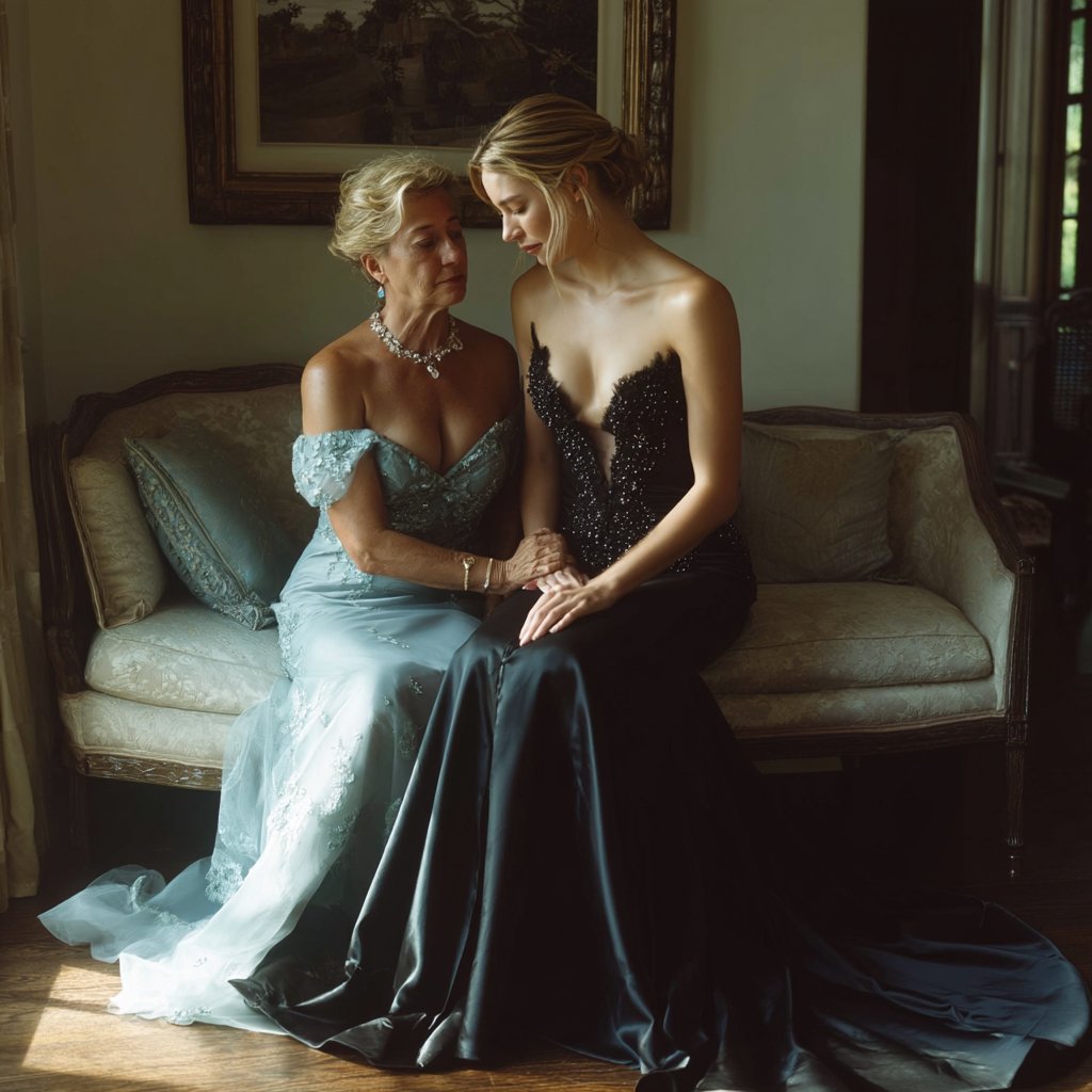 A mother comforting her daughter | Source: Midjourney