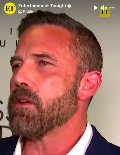 Ben Affleck speaking about supporting Jennifer Lopez at the 