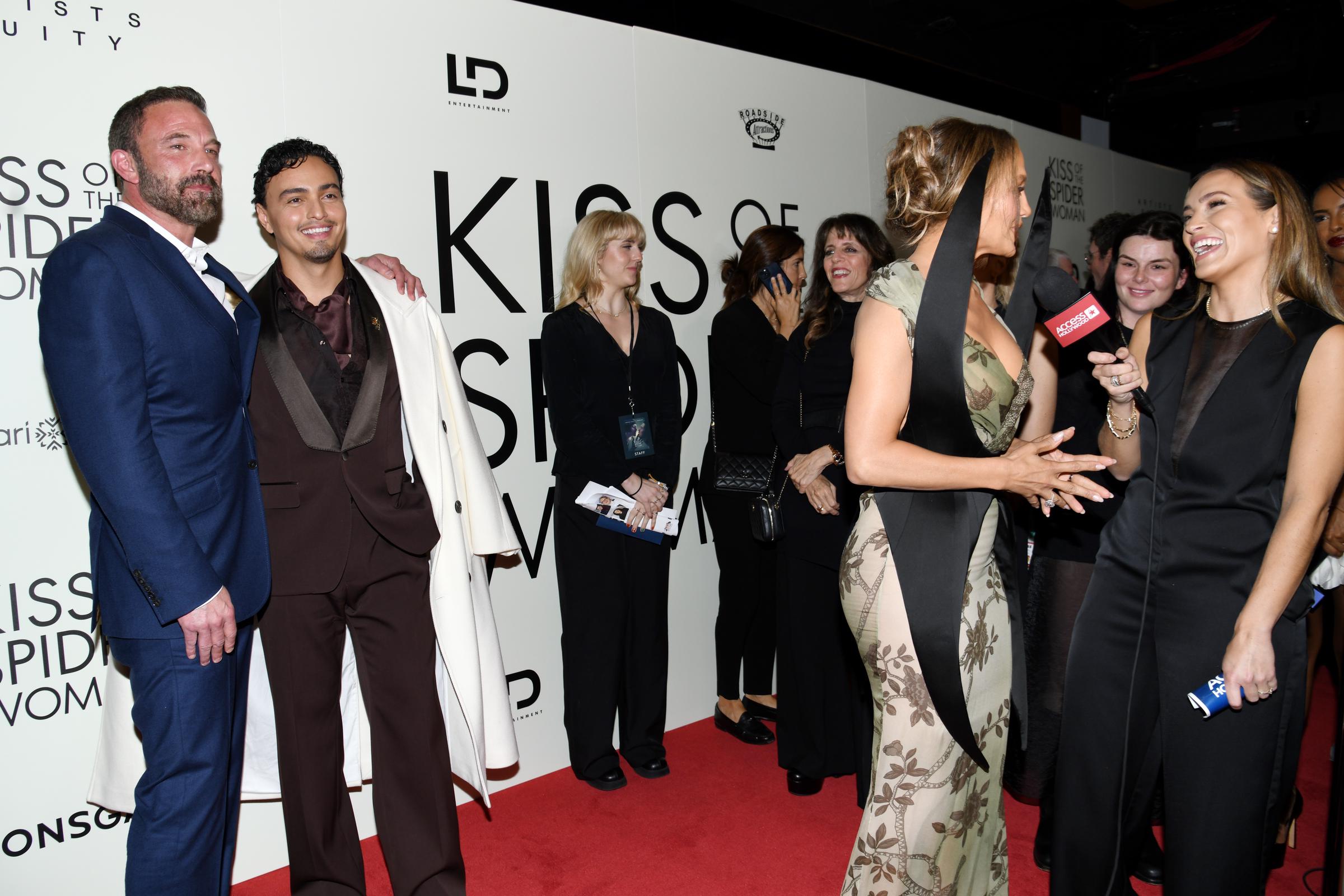 Ben Affleck, Tonatiuh, Jennifer Lopez, and Emily Orozco at the 