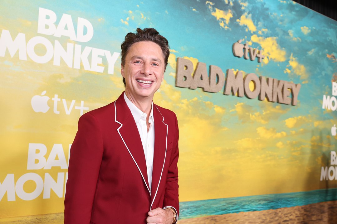 Zach Braff attends the world premiere of the 