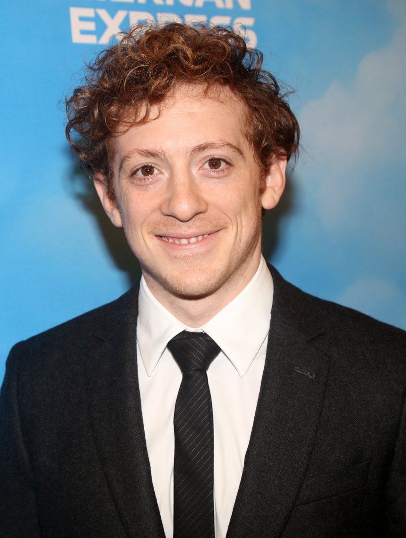 Ethan Slater poses at the opening night of 