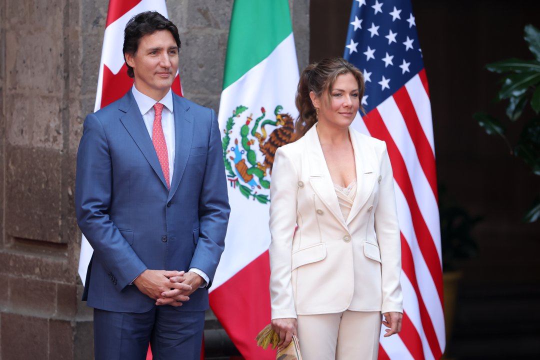 Justin Trudeau and Sophie Grégoire Trudeau attend the North American Leaders' Summit in Mexico City on January 10, 2023. | Source: Getty Images