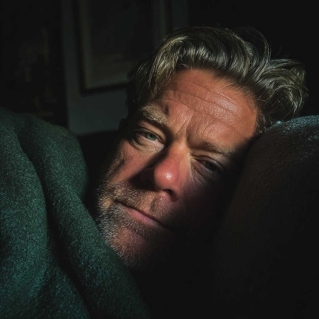 A man resting on a couch | Source: Midjourney