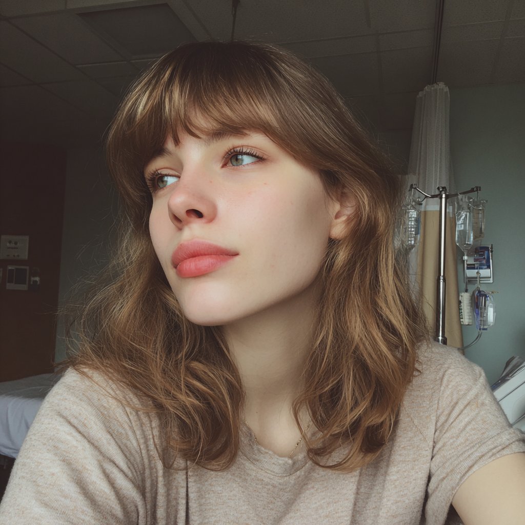 A woman standing in a hospital room | Source: Midjourney