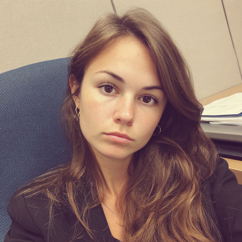 A pensive woman sitting in a lawyer's office | Source: Midjourney