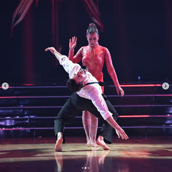 Jen Affleck and Jan Ravnik from a post dated October 29, 2025. | Source: Instagram/dancingwiththestars