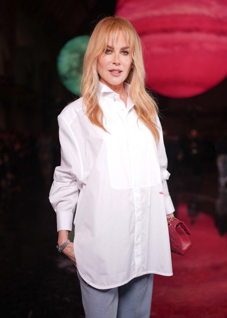 Nicole Kidman at the Chanel Spring/Summer fashion show held at Grand Palais in Paris, France on October 6, 2025 | Source: Getty Images