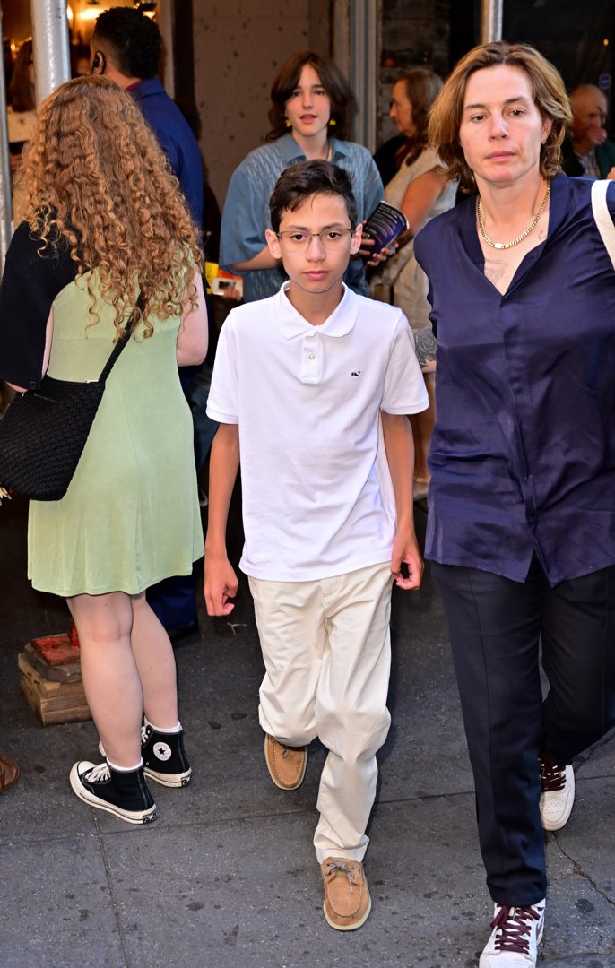 Seraphina Affleck and Maximilian David Muniz are seen leaving 