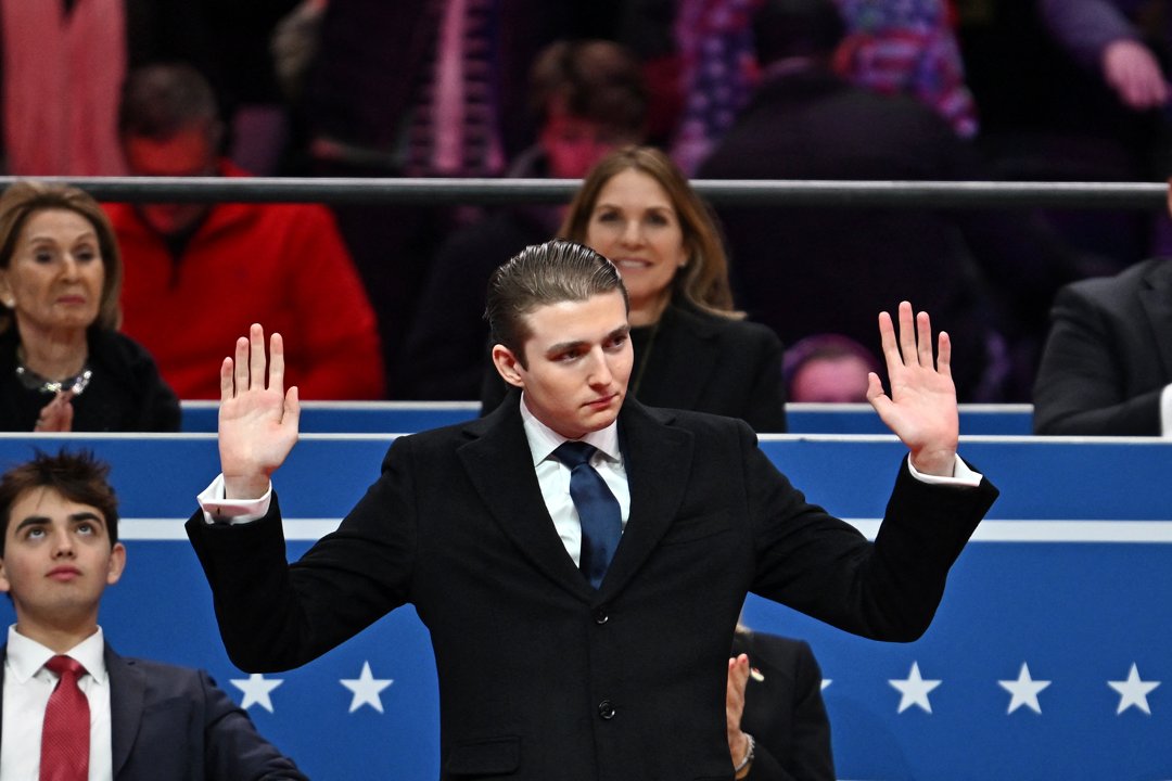 Barron Trump pictured in Washington, D.C., on January 20, 2025. | Source: Getty Images