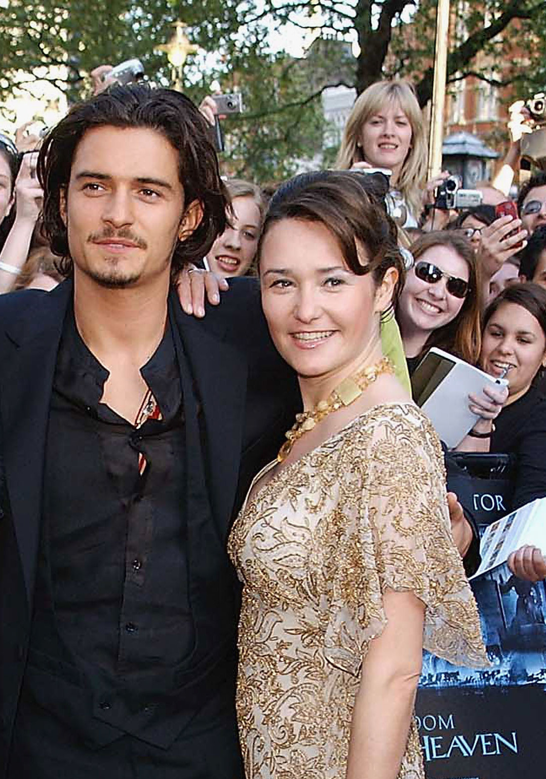 Orlando and Samantha Bloom arrive at the European premiere of 