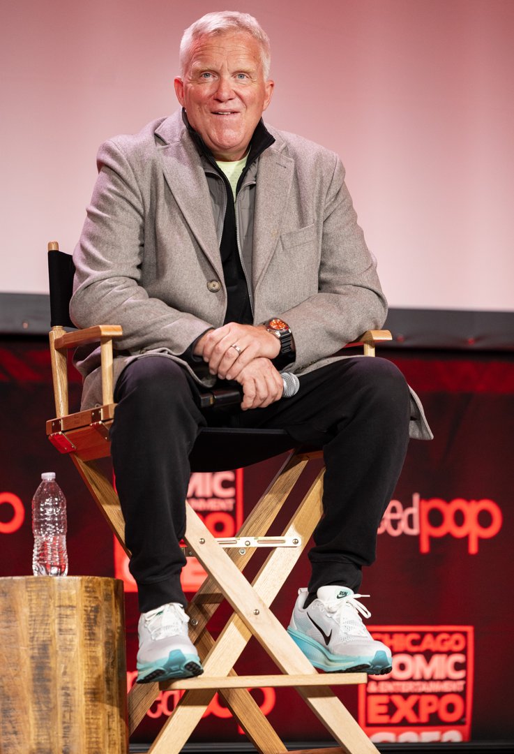 Anthony Michael Hall during C2E2 on the main stage for the