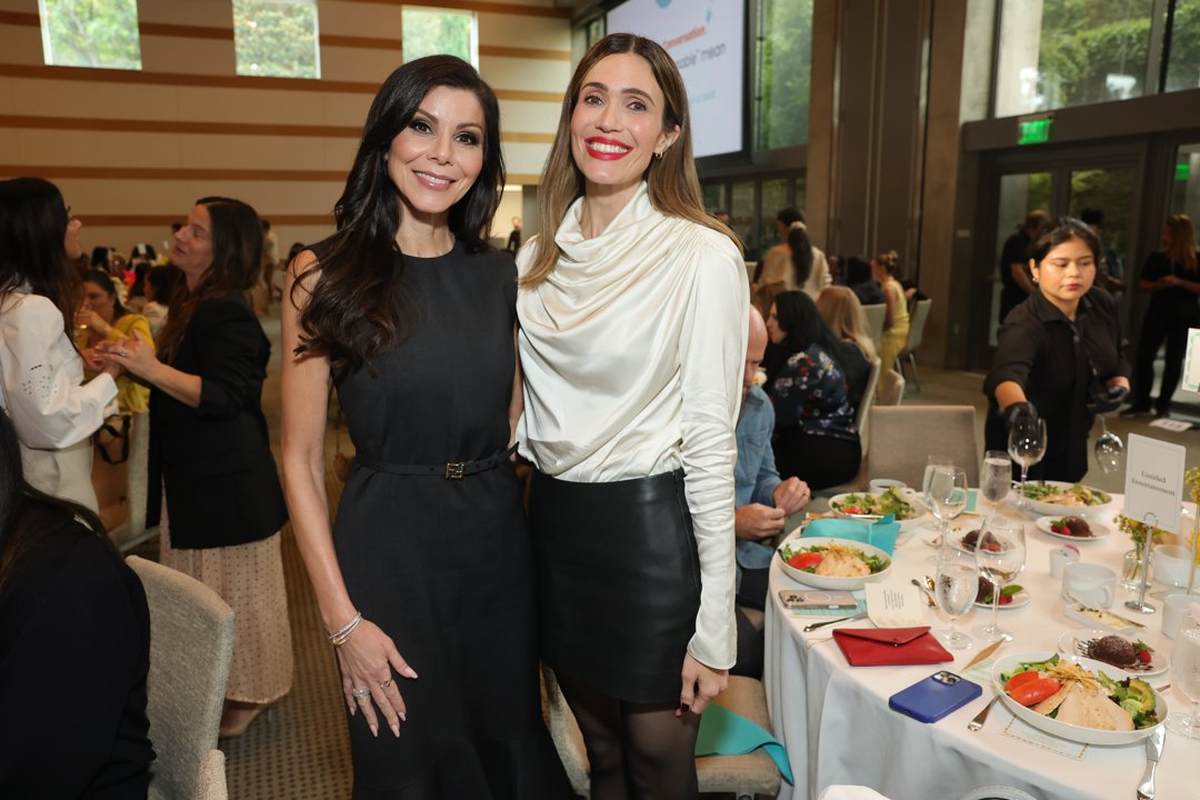 Heather Dubrow and Mandy Moore seen at Step Up's Inspiration Awards at Skirball Cultural Center on September 26, 2025, in Los Angeles, California | Source: Getty Images