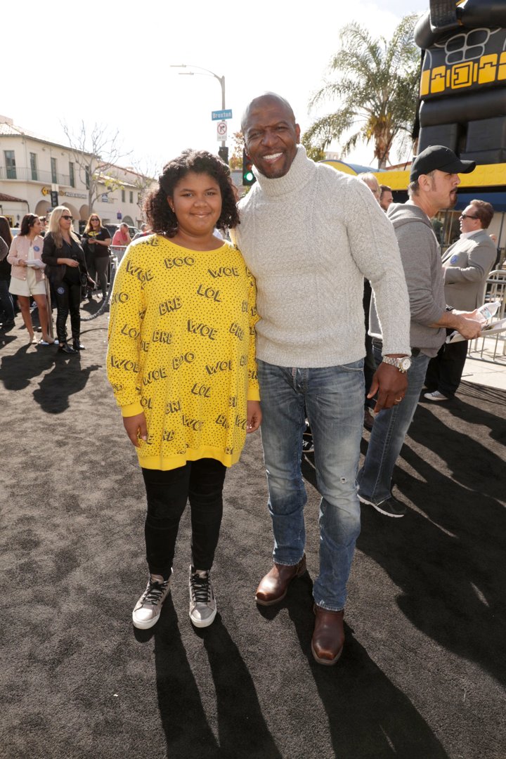Wynfrey and Terry Crews seen at the world premiere of