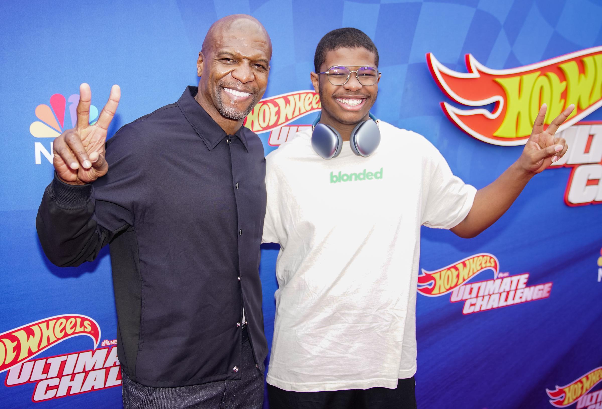 Terry and Isaiah Crews attend NBC's