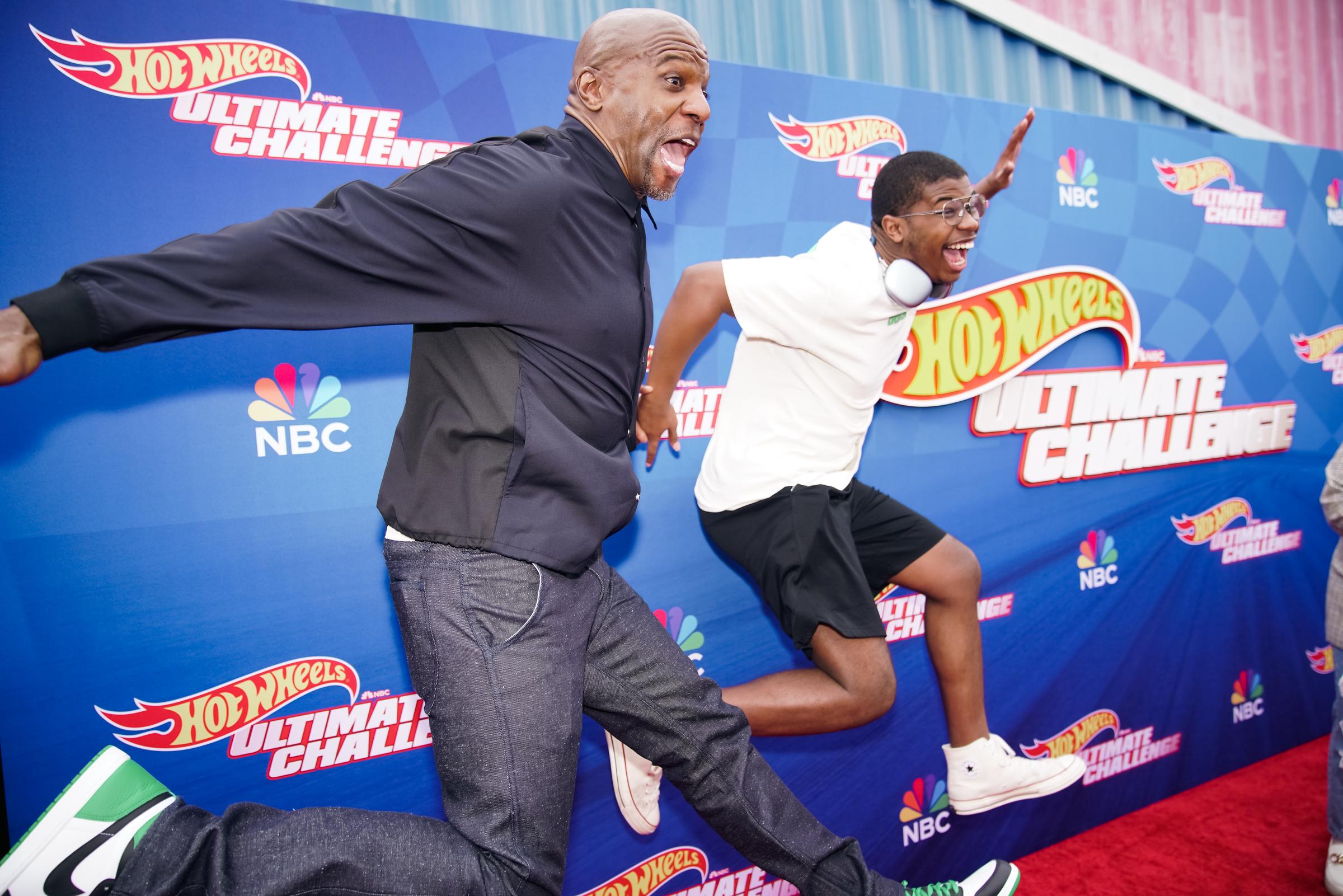 Terry and Isaiah Crews attend a press event for NBC's