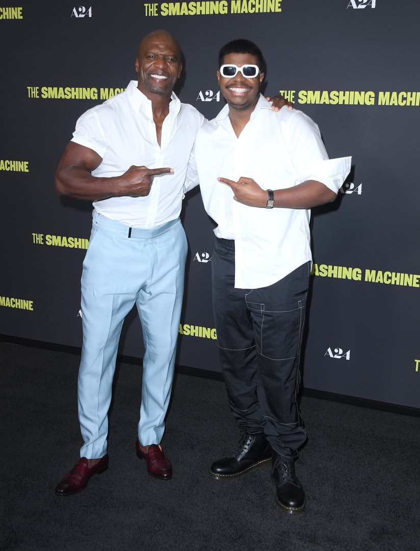 Terry and Isaiah Crews arrive at the Los Angeles premiere of