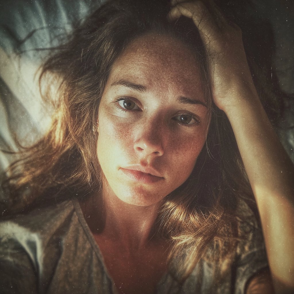 An upset woman lying in a hospital bed | Source: Midjourney