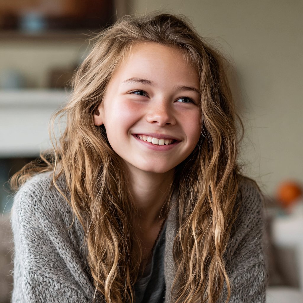 A smiling little girl | Source: Midjourney