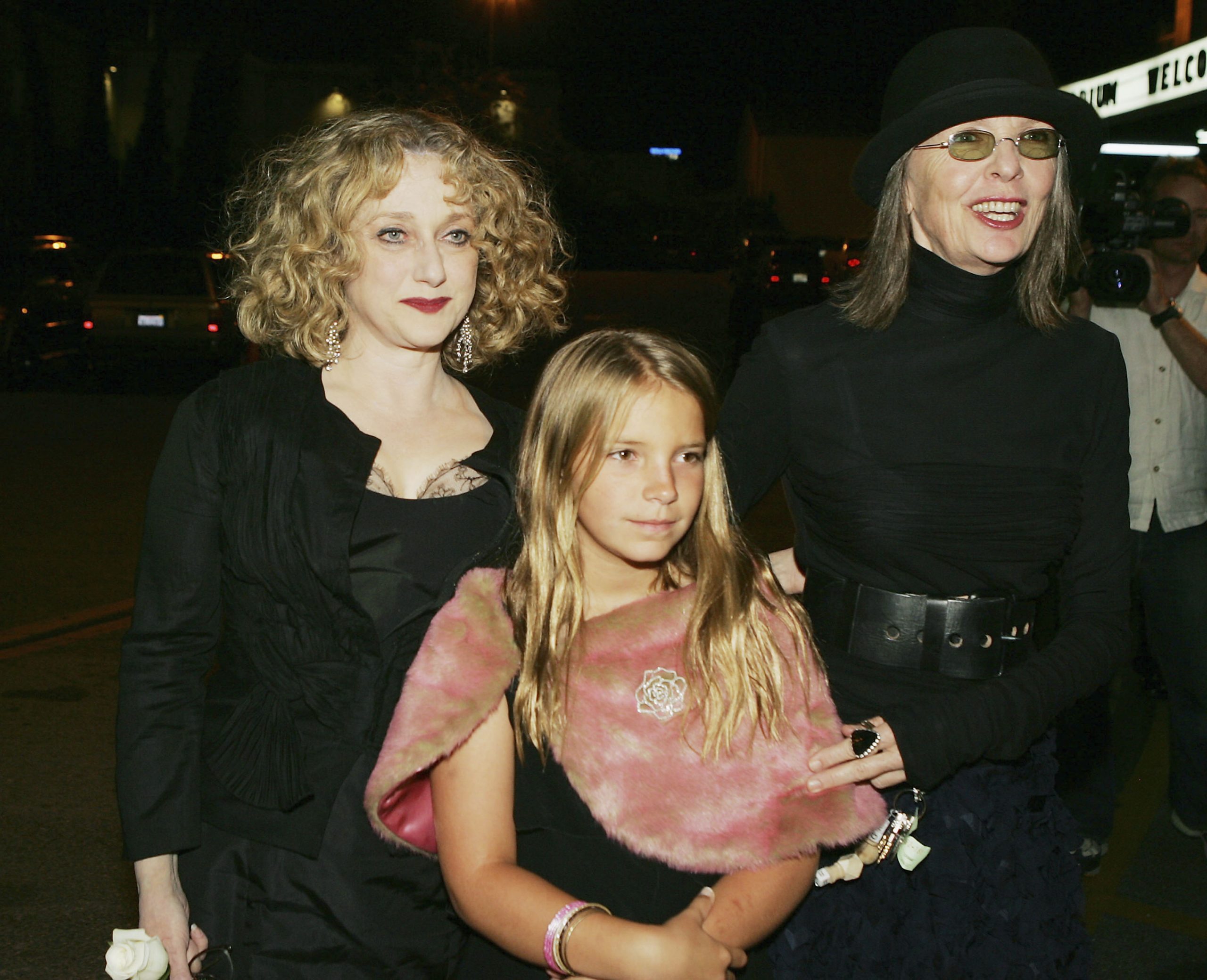 Dexter and her mother, Diane Keaton, alongside actress Carol Kane at the after party for the premiere of 