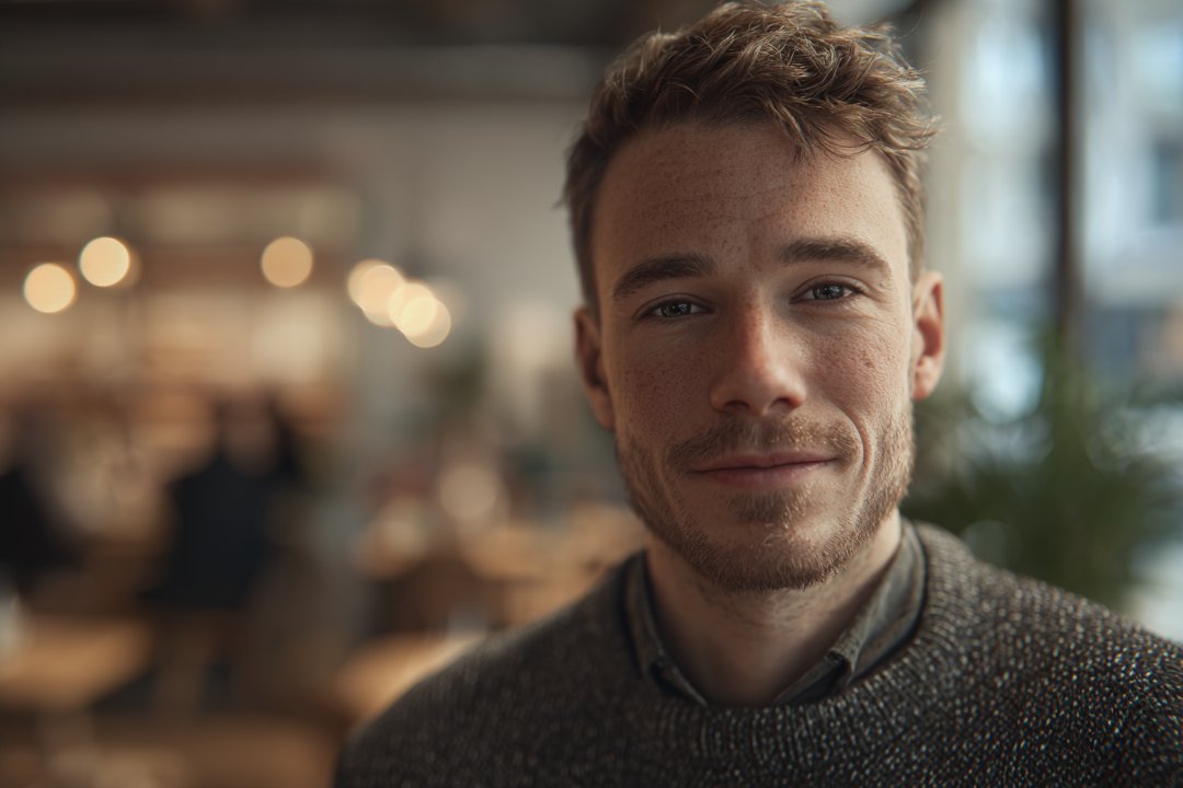 A man looking straight ahead | Source: Midjourney