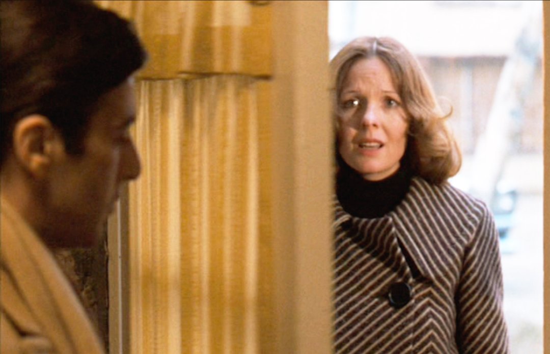 Al Pacino as Don Michael Corleone and Diane Keaton as Kay Corleone in
