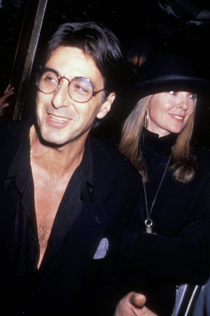 Al Pacino and Diane Keaton at the premiere party for