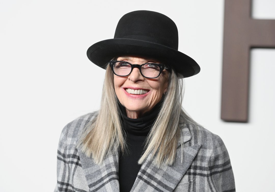Diane Keaton at the Ralph Lauren fashion show at the Brooklyn Navy Yard, New York on September 8, 2023 | Source: Getty Images