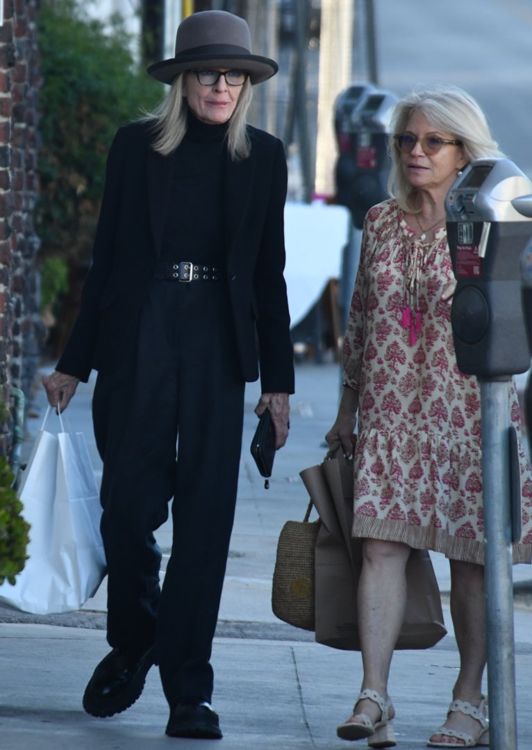 Diane Keaton is seen in Brentwood, California on August 20, 2024 | Source: Getty Images