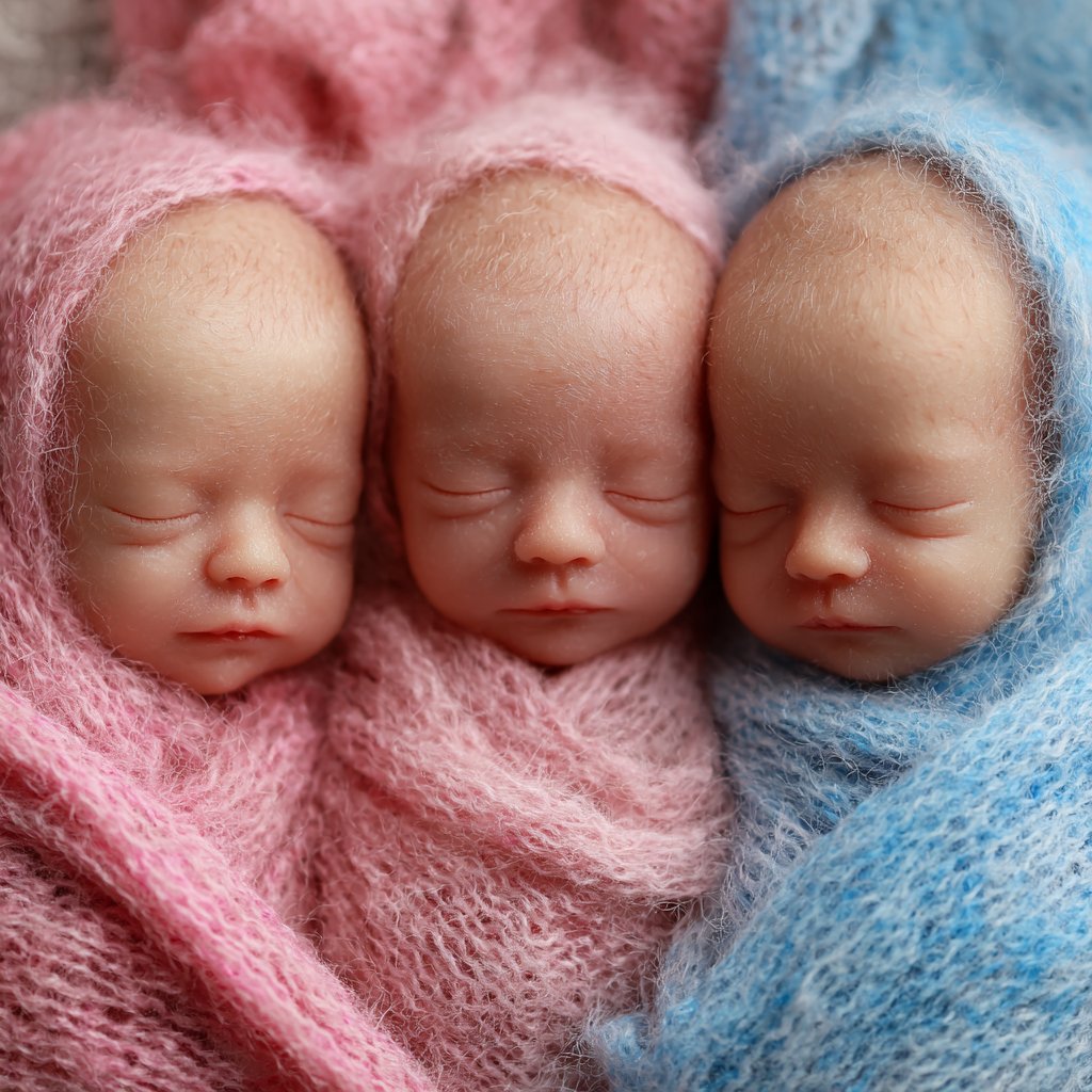Three adorable babies fast asleep | Source: Midjourney