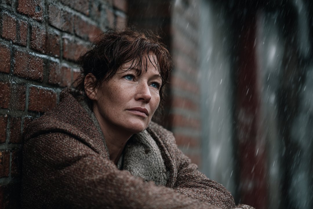 A homeless woman | Source: Midjourney