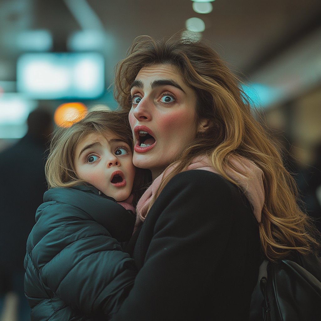 A woman shouting | Source: Midjourney