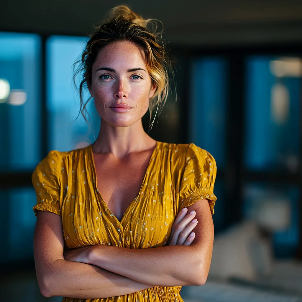 A woman standing with her arms crossed | Source: Midjourney